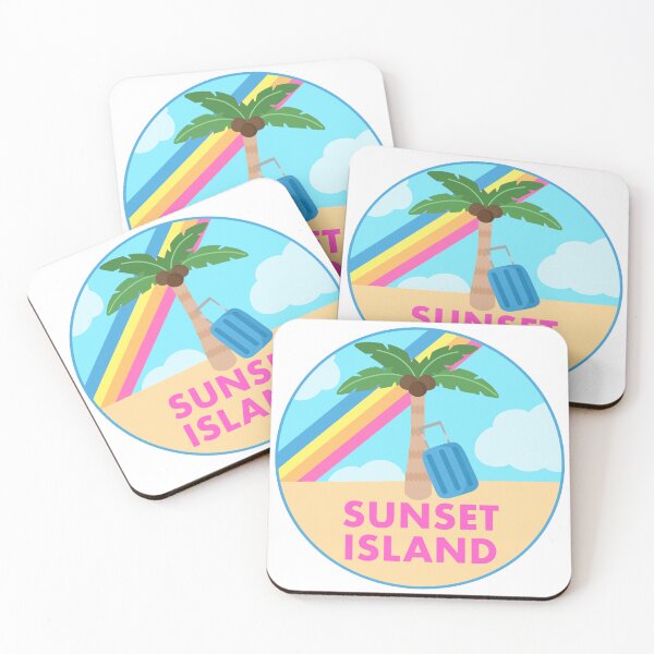 Item preview, Royals High Sunset Island Beach Print designed and sold by TheRoyaleShop.