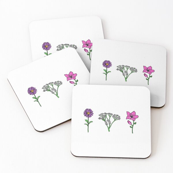 Item preview, Cute Flower Gardening Sticker Pack (Aster, Boneset, Azalea) designed and sold by SpaceClub.