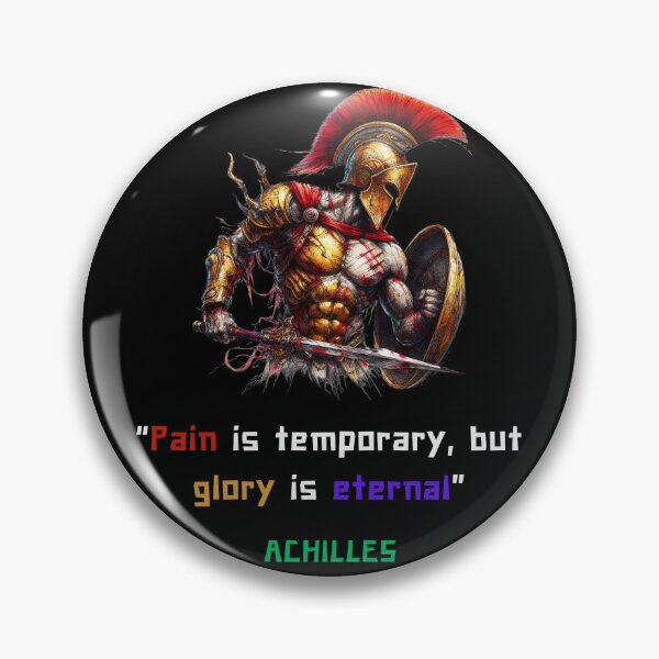 Item preview, Achilles quote of pain and glory, iart for greek philosophy lovers designed and sold by CachoGlorious.