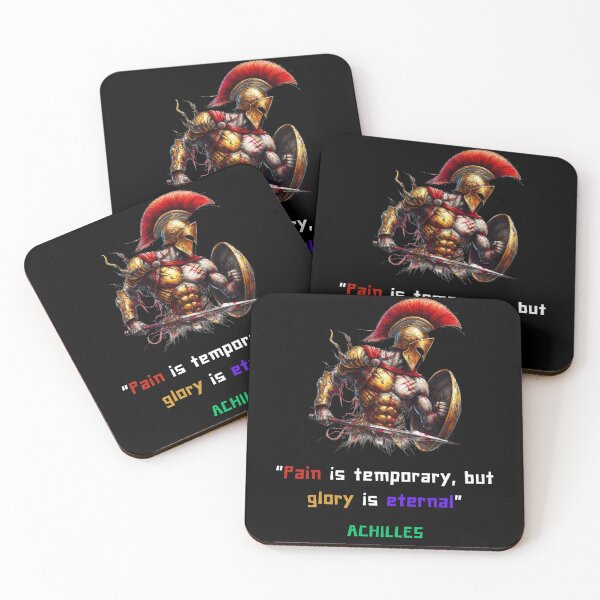 Item preview, Achilles quote of pain and glory, iart for greek philosophy lovers designed and sold by CachoGlorious.