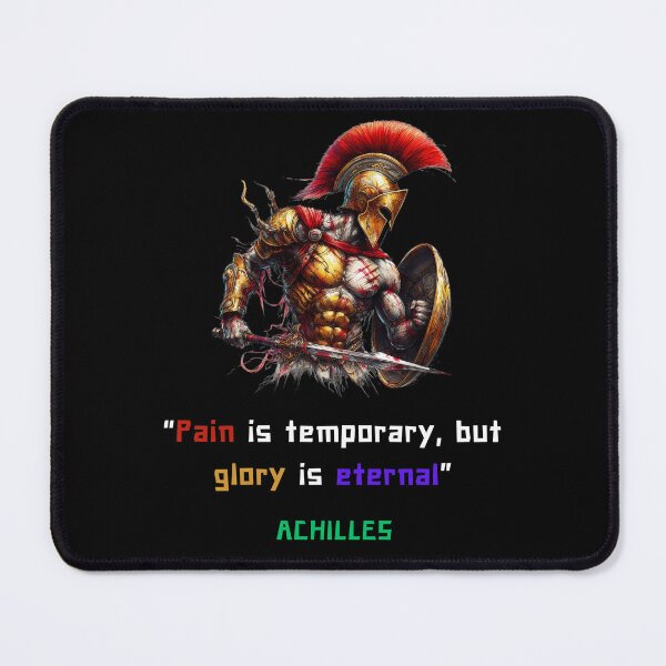 Item preview, Achilles quote of pain and glory, iart for greek philosophy lovers designed and sold by CachoGlorious.
