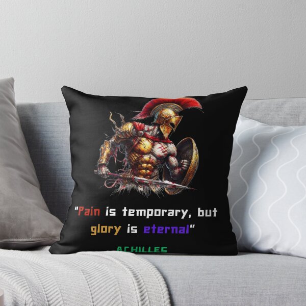 Item preview, Achilles quote of pain and glory, iart for greek philosophy lovers designed and sold by CachoGlorious.