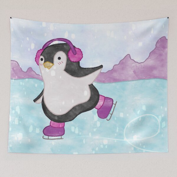 Item preview, Ice Skating Penguin designed and sold by SERRAtedDesigns.