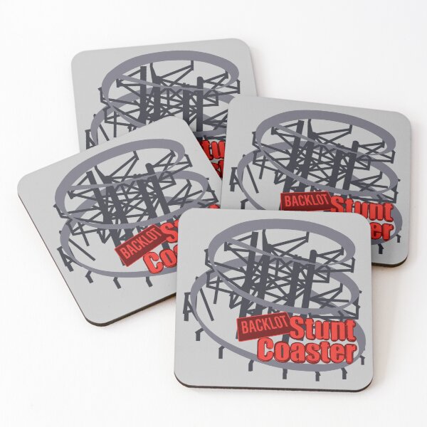 Item preview, Backlot Stunt Coaster Minimalist Design designed and sold by BrakeRoom.