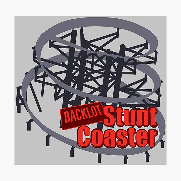 Item preview, Backlot Stunt Coaster Diseño minimalista designed and sold by BrakeRoom.