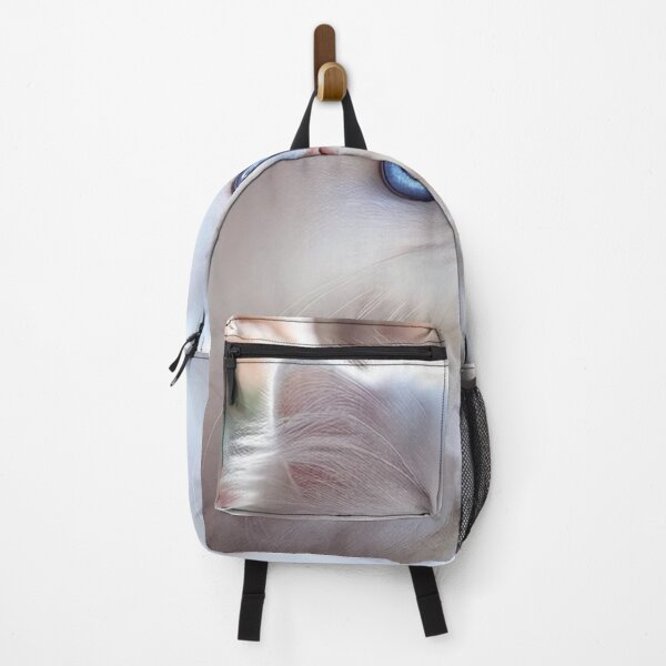 Item preview, Fluffy White Cat with Blue Eyes designed and sold by mymagicstoreus.