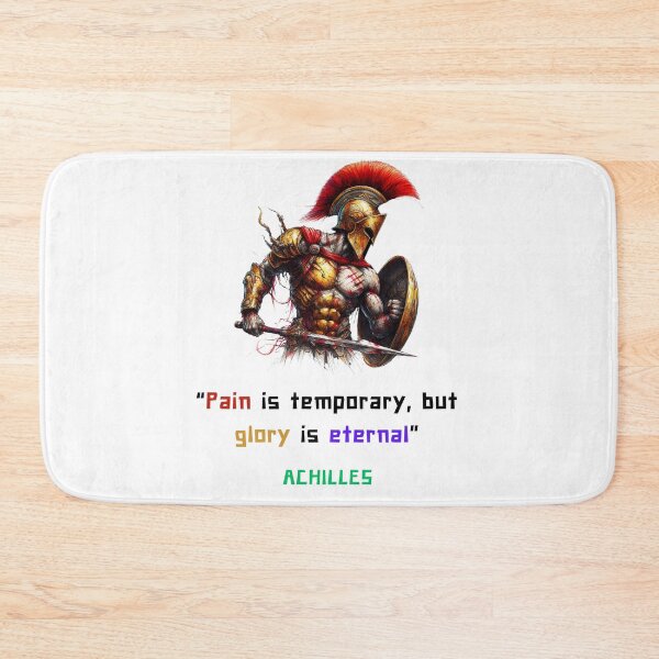 Item preview, Achilles quote of pain and glory, iart for greek philosophy lovers designed and sold by CachoGlorious.