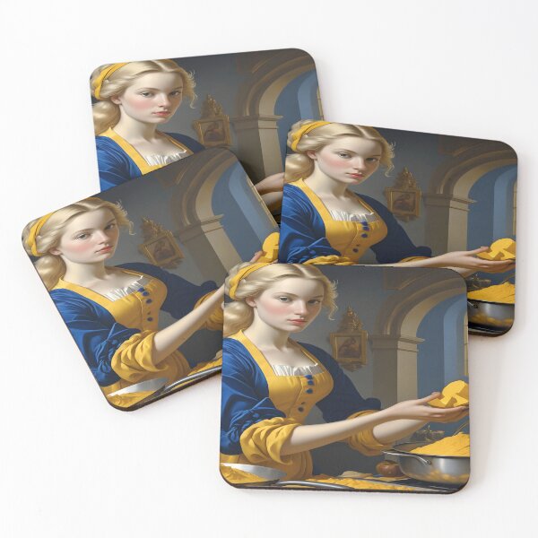 Item preview, A Woman Cooking Cheese: Classical Poster or Jigsaw Puzzle designed and sold by Cupideros.