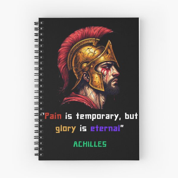 Item preview, Achilles quote of pain and glory, iart for greek philosophy lovers designed and sold by CachoGlorious.