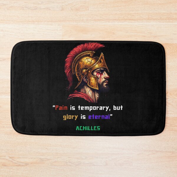 Item preview, Achilles quote of pain and glory, iart for greek philosophy lovers designed and sold by CachoGlorious.