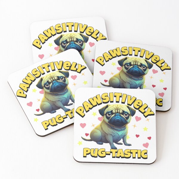 Artikelvorschau, Pawsitively Pug-Tastic – Süßer Mops entworfen und verkauft von BlueCoastPOD.