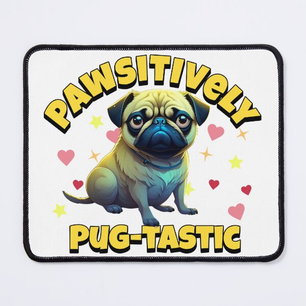 Artikelvorschau, Pawsitively Pug-Tastic – Süßer Mops entworfen und verkauft von BlueCoastPOD.
