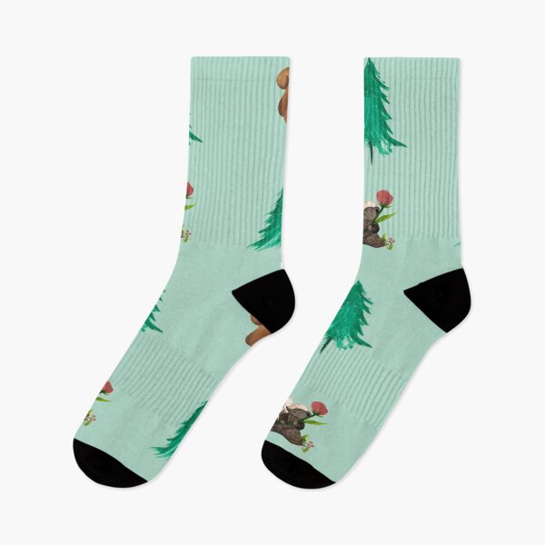 Item preview, Cute Green Forest Animals Pine Tree Design designed and sold by Bridget Swanson.