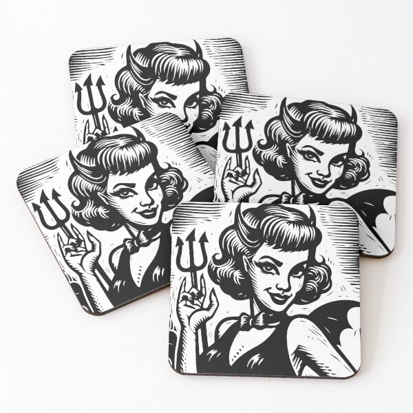 Item preview, Retro Devil Girl designed and sold by Texterns.