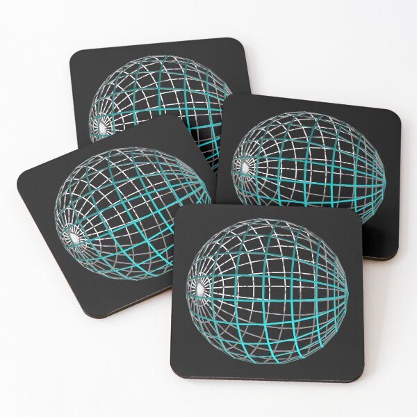 Item preview, Mandala (horizontal turquoise grid sphere)  designed and sold by m-yoga-store.