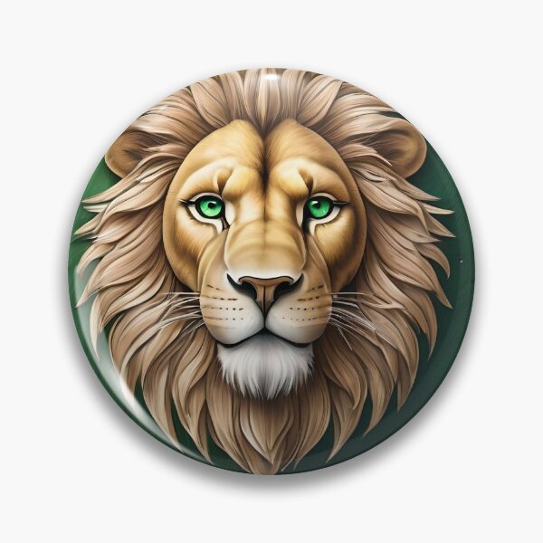 Item preview, Wooden shield with a lion's face. designed and sold by Ciervo Primavera.