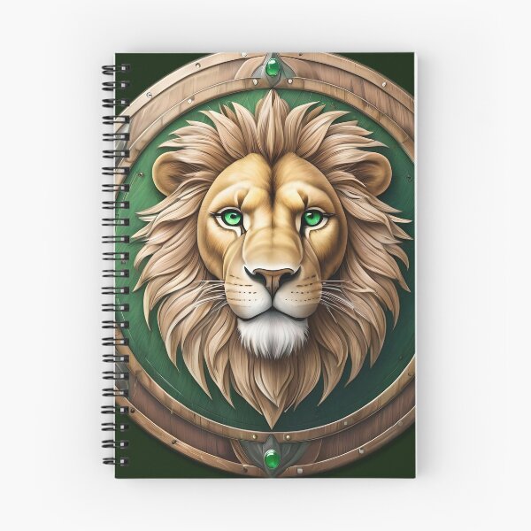 Item preview, Wooden shield with a lion's face. designed and sold by Ciervo Primavera.