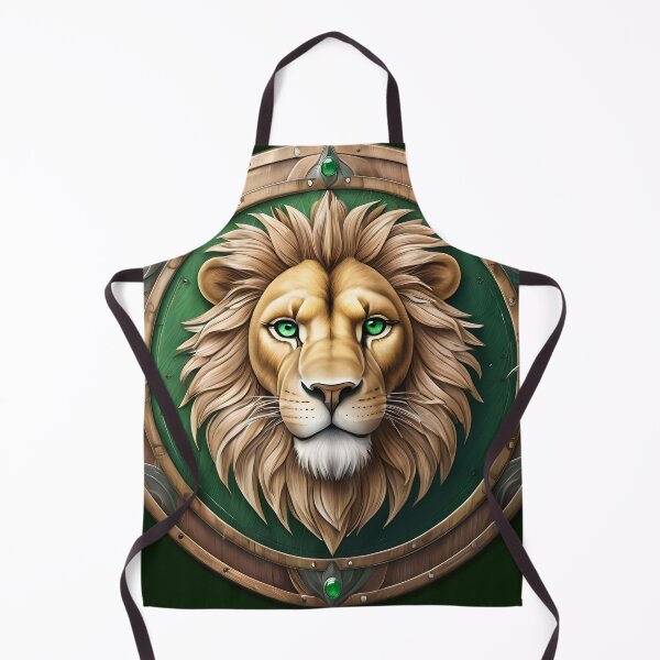 Item preview, Wooden shield with a lion's face. designed and sold by Ciervo Primavera.