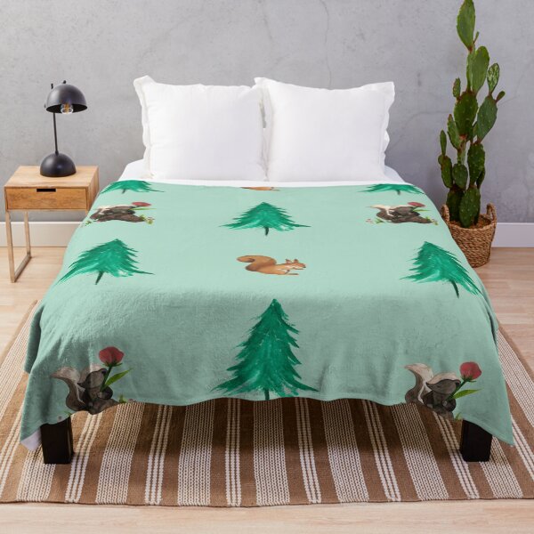 Item preview, Cute Green Forest Animals Pine Tree Design designed and sold by Bridget Swanson.