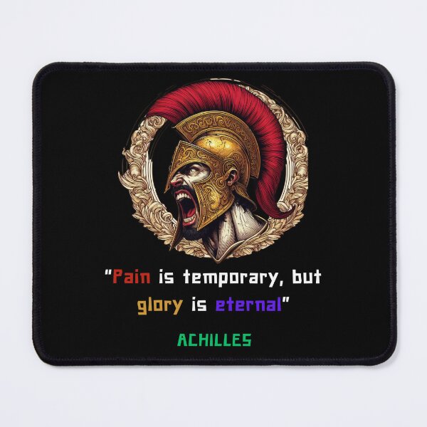 Item preview, Achilles quote of pain and glory, iart for greek philosophy lovers designed and sold by CachoGlorious.