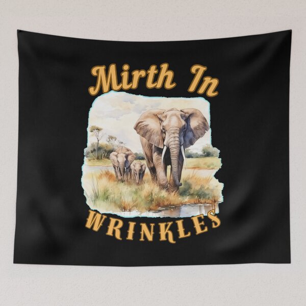Item preview, Mirth In Wrinkles. elephant lover designed and sold by ElephantVibes.