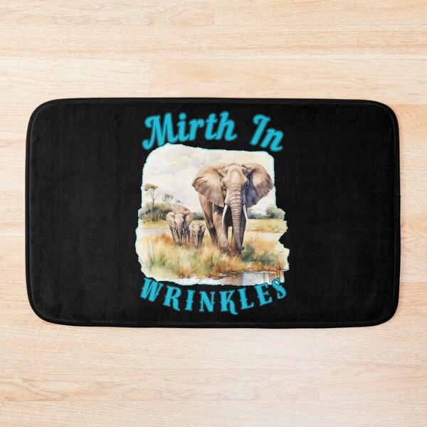 Item preview, Mirth In Wrinkles. funny elephant designed and sold by ElephantVibes.