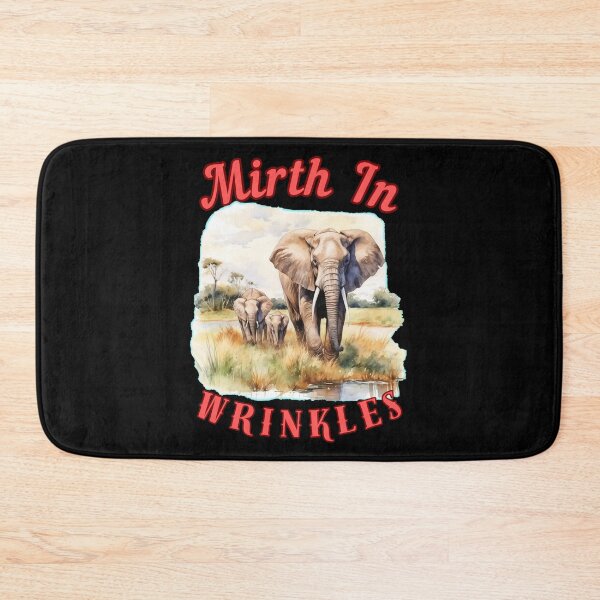 Item preview, Mirth In Wrinkles. colorful elephant designed and sold by ElephantVibes.