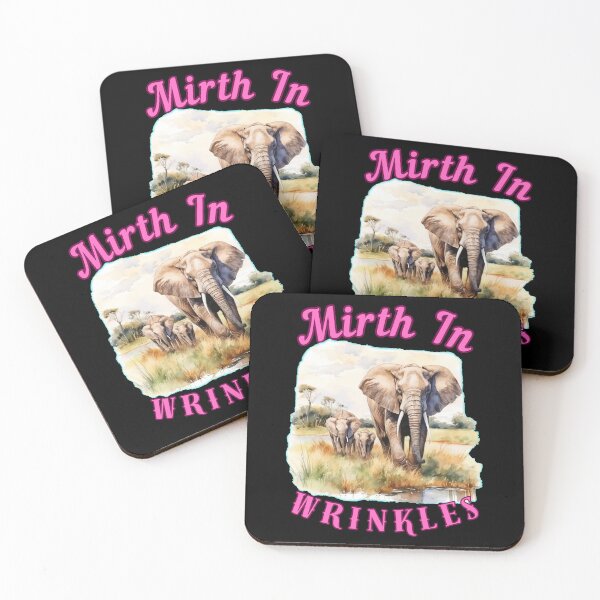 Item preview, Mirth In Wrinkles. elephant head designed and sold by ElephantVibes.