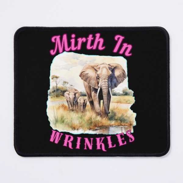 Item preview, Mirth In Wrinkles. elephant head designed and sold by ElephantVibes.