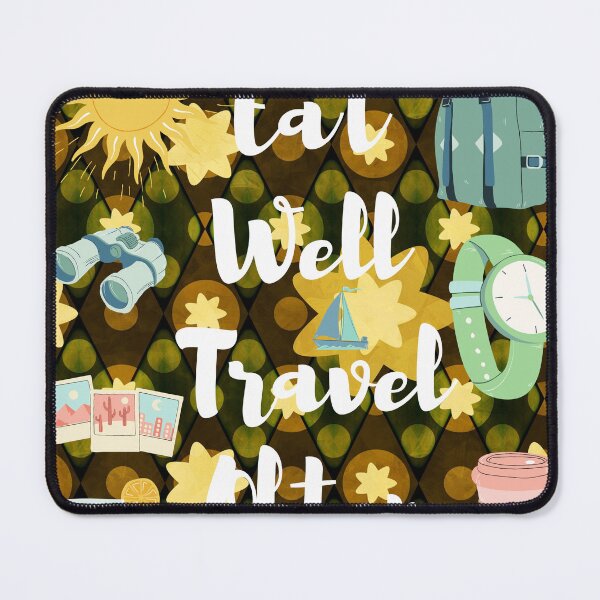 Item preview, Embark on a Culinary Journey: Eat Well, Travel Often designed and sold by DesignDistrict7.