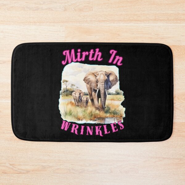 Item preview, Mirth In Wrinkles. elephant head designed and sold by ElephantVibes.