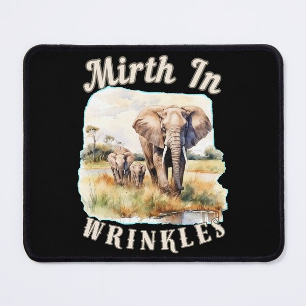 Item preview, Mirth In Wrinkles. elephant face designed and sold by ElephantVibes.