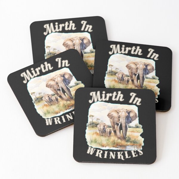 Item preview, Mirth In Wrinkles. elephant face designed and sold by ElephantVibes.
