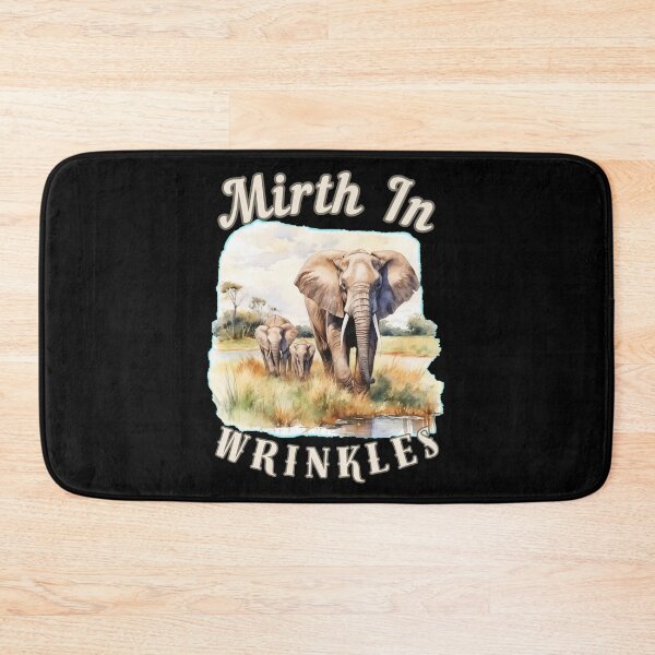 Item preview, Mirth In Wrinkles. elephant face designed and sold by ElephantVibes.