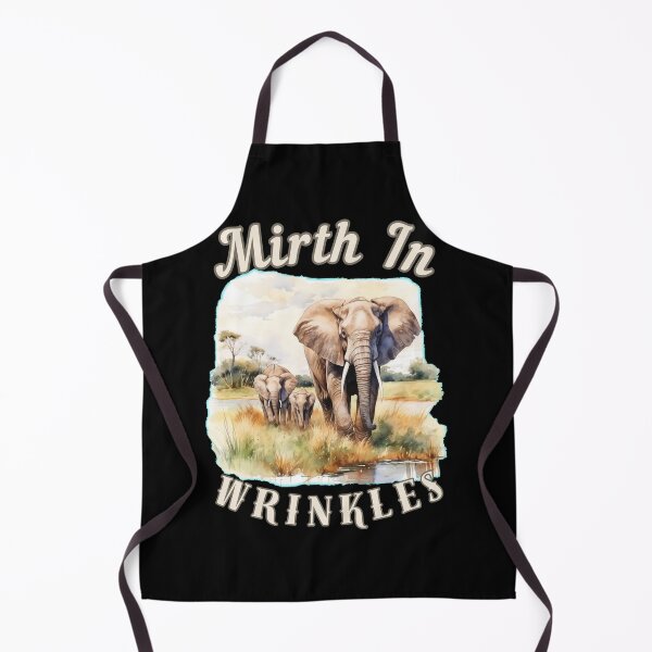 Item preview, Mirth In Wrinkles. elephant face designed and sold by ElephantVibes.