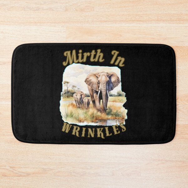 Item preview, Mirth In Wrinkles. elephant portrait designed and sold by ElephantVibes.