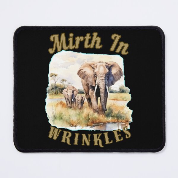 Item preview, Mirth In Wrinkles. elephant portrait designed and sold by ElephantVibes.