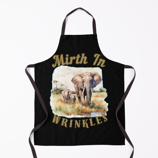 Item preview, Mirth In Wrinkles. elephant portrait designed and sold by ElephantVibes.