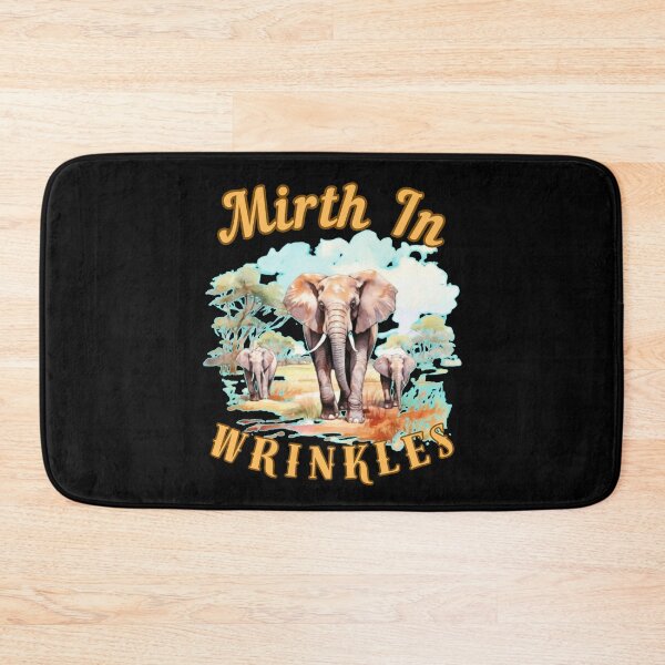 Item preview, Mirth In Wrinkles. watercolor elephant designed and sold by ElephantVibes.
