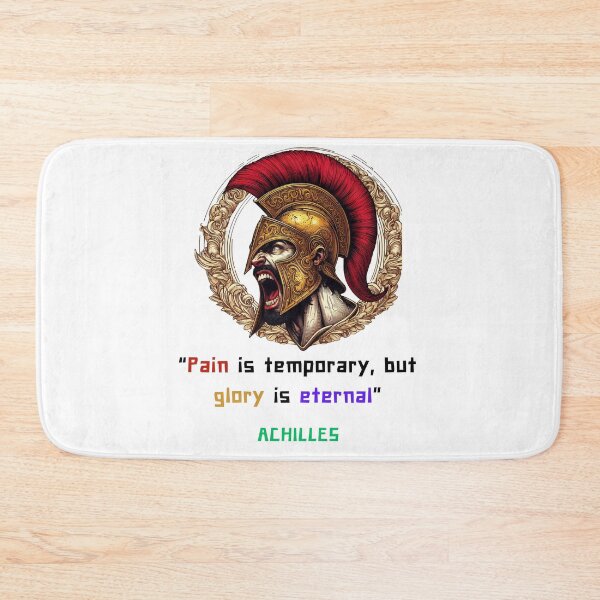 Item preview, Achilles quote of pain and glory, iart for greek philosophy lovers designed and sold by CachoGlorious.