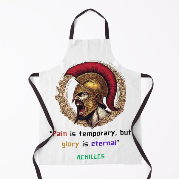 Item preview, Achilles quote of pain and glory, iart for greek philosophy lovers designed and sold by CachoGlorious.