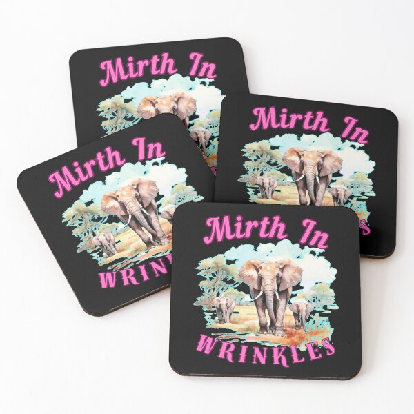 Item preview, Mirth In Wrinkles. elephant saying designed and sold by ElephantVibes.