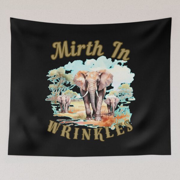 Item preview, Mirth In Wrinkles. Flower elephant designed and sold by ElephantVibes.