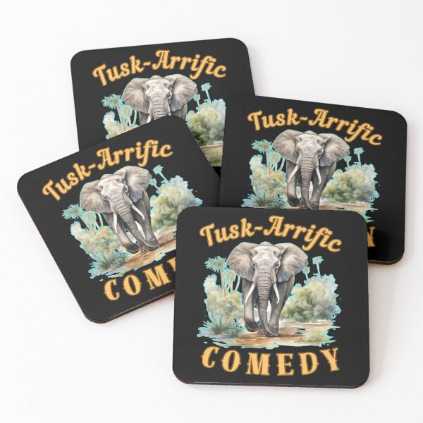 Item preview, Tusk-Arrific Comedy. elephant lover designed and sold by ElephantVibes.