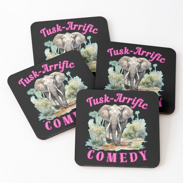 Item preview, Tusk-Arrific Comedy. elephant head designed and sold by ElephantVibes.