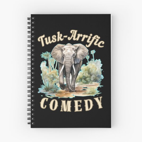 Item preview, Tusk-Arrific Comedy. elephant face designed and sold by ElephantVibes.