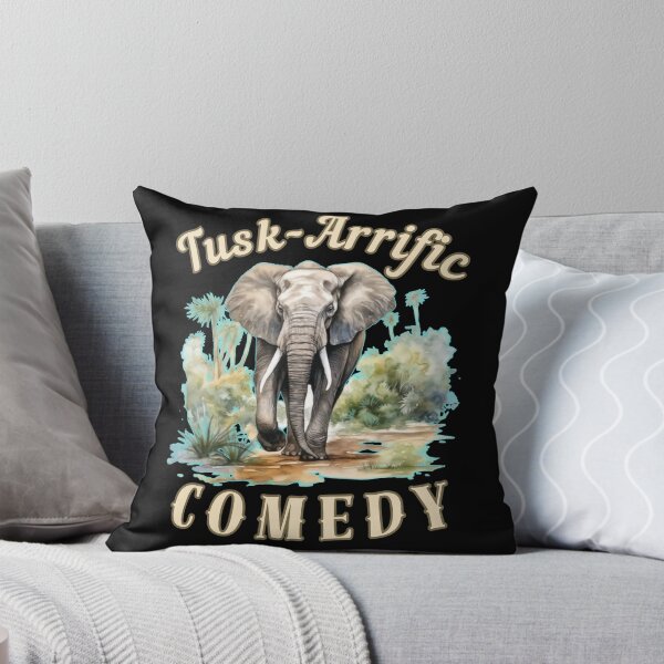 Item preview, Tusk-Arrific Comedy. elephant face designed and sold by ElephantVibes.