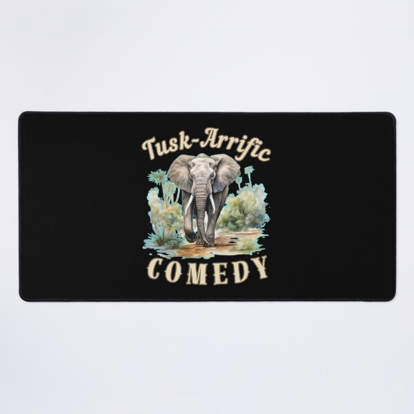 Item preview, Tusk-Arrific Comedy. elephant face designed and sold by ElephantVibes.