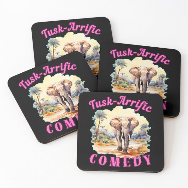 Item preview, Tusk-Arrific Comedy. elephant saying designed and sold by ElephantVibes.