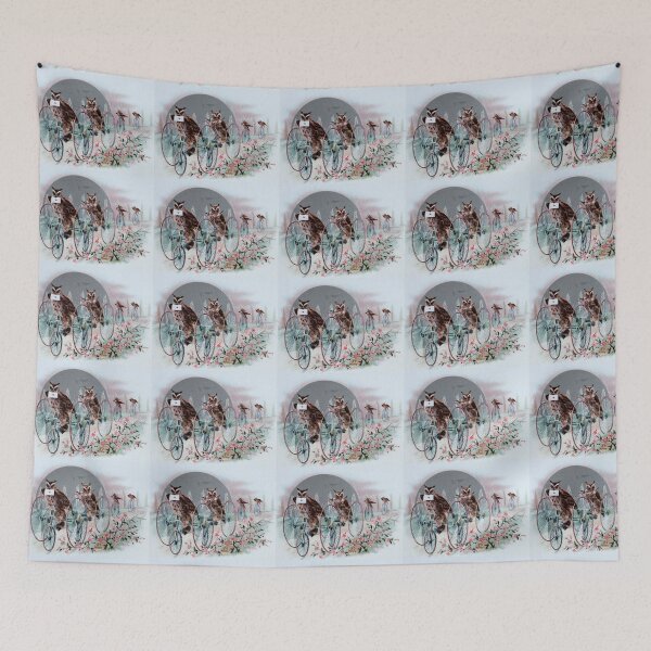 Item preview, owls on bikes designed and sold by Emmet L.F. Cameron.